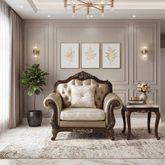 Regal White Chair - Ornate Home