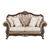 Regal White Loveseat