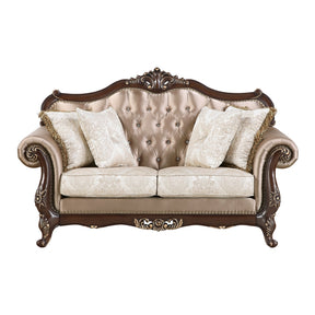 Regal White Loveseat