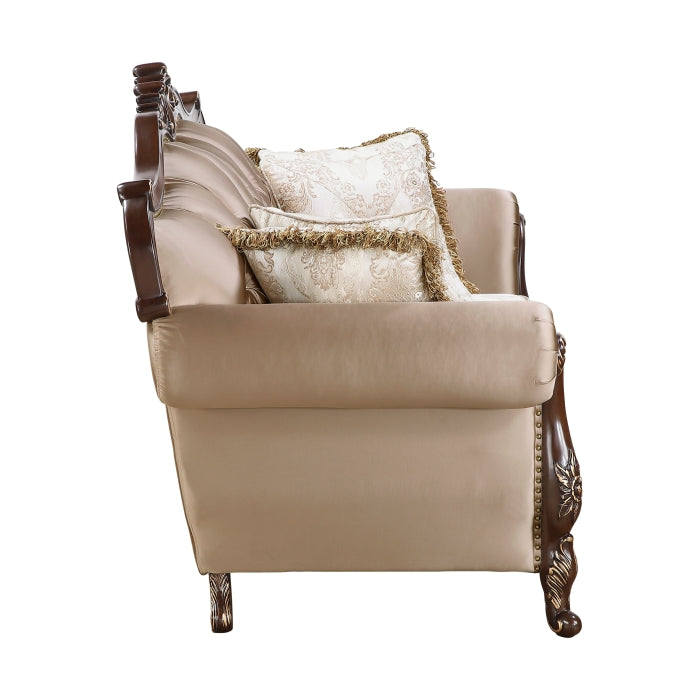 Regal White Loveseat