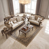 Regal White Loveseat