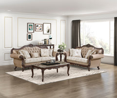 Regal White Loveseat - Ornate Home