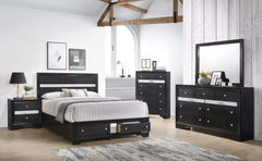 Regata Black Nightstand - Ornate Home