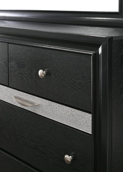 Regata Black Storage Platform Bedroom Set - Ornate Home