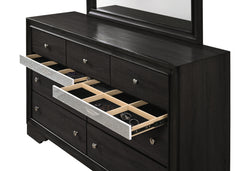 Regata Black Storage Platform Bedroom Set - Ornate Home