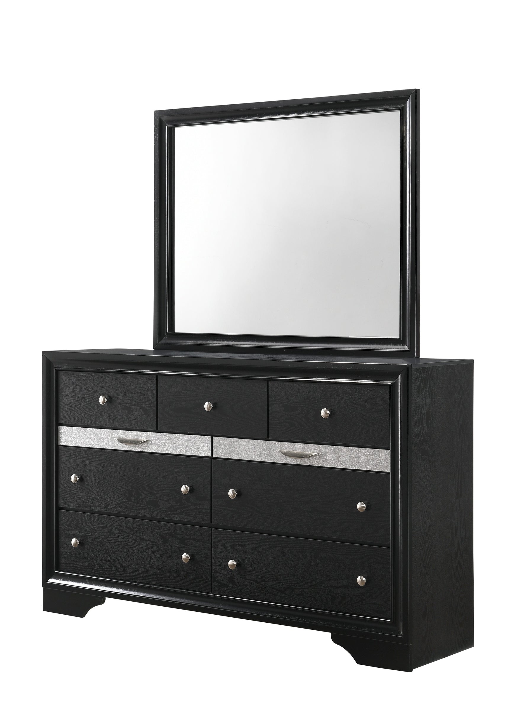 Regata Black Storage Platform Bedroom Set - Ornate Home