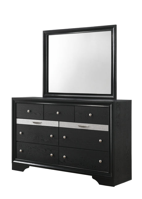 Regata Black Storage Platform Bedroom Set - Ornate Home