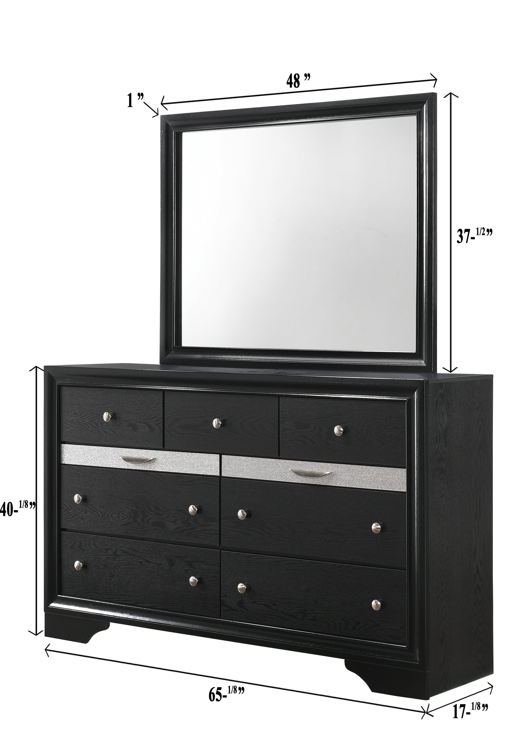Regata Black Storage Platform Bedroom Set - Ornate Home