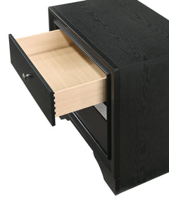 Regata Black Storage Platform Bedroom Set - Ornate Home