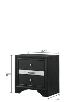 Regata Black Storage Platform Bedroom Set - Ornate Home
