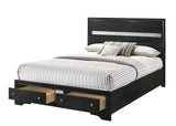 Regata Black Storage Platform Bedroom Set - Ornate Home
