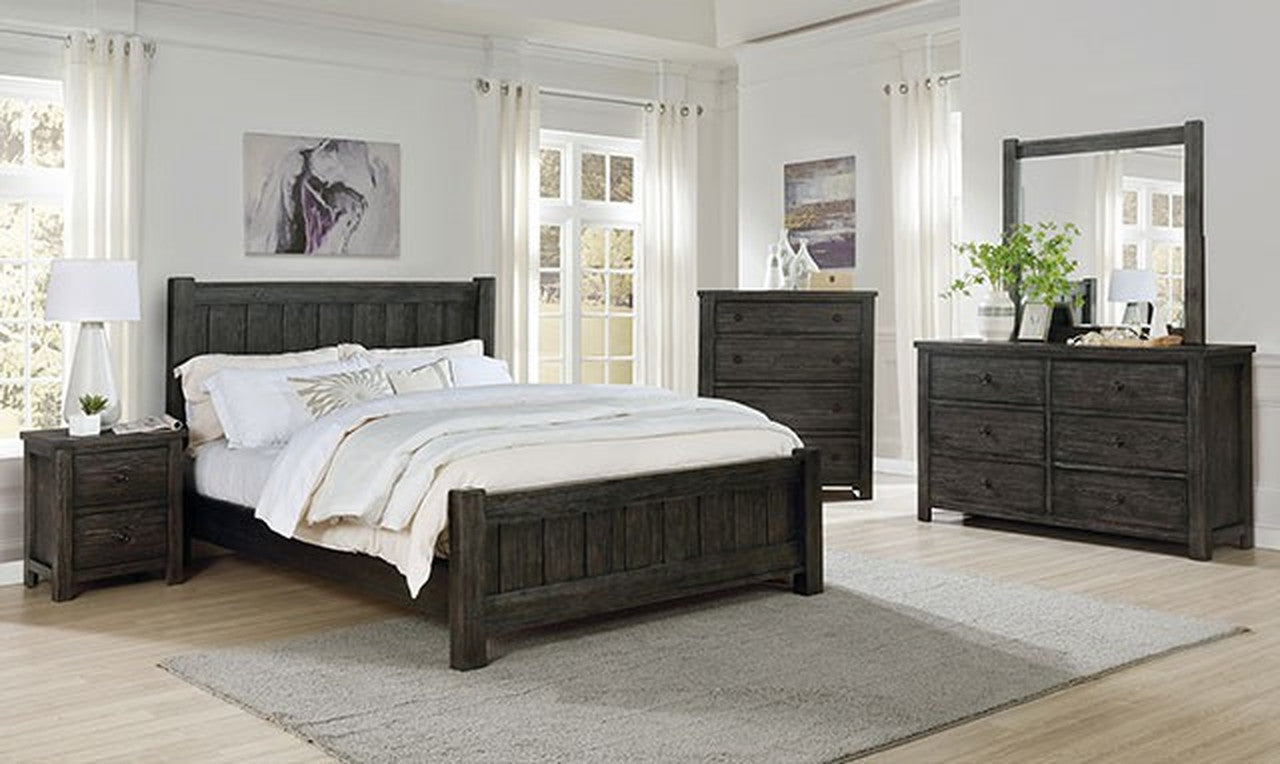 Regensburg Dark Gray Queen Bed - Ornate Home