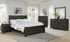 Regensburg Dark Gray Queen Bed - Ornate Home