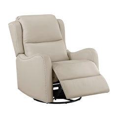 Regent Beige Swivel Glider Reclining Chair - Ornate Home