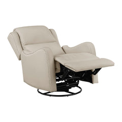 Regent Beige Swivel Glider Reclining Chair - Ornate Home