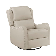 Regent Beige Swivel Glider Reclining Chair - Ornate Home