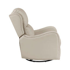 Regent Beige Swivel Glider Reclining Chair - Ornate Home