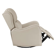 Regent Beige Swivel Glider Reclining Chair - Ornate Home