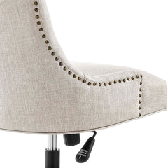 Regent Black/Beige Tufted Fabric Office Chair - Ornate Home