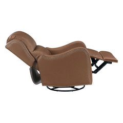 Regent Brown Swivel Glider Reclining Chair - Ornate Home