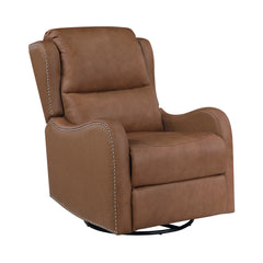 Regent Brown Swivel Glider Reclining Chair - Ornate Home