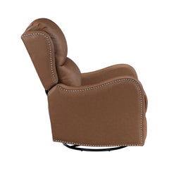 Regent Brown Swivel Glider Reclining Chair - Ornate Home