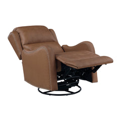 Regent Brown Swivel Glider Reclining Chair - Ornate Home