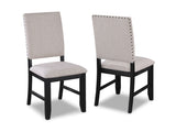 Regent Charcoal Black Dining Room Chairs (Set of 2) - Ornate Home