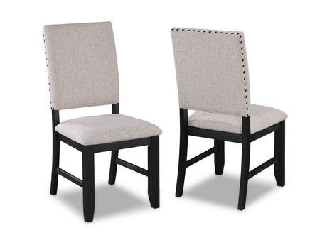 Regent Charcoal Black Dining Room Chairs (Set of 2) - Ornate Home