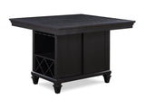 Regent Charcoal Black Rectangle Counter Height Dining Table - Ornate Home