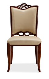 Regent Dining Chair (Set of Two) in Cream and Walnut - Ornate Home