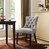 Regent Light Gray Tufted Fabric Dining Chair - Ornate Home