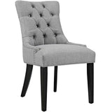 Regent Light Gray Tufted Fabric Dining Chair - Ornate Home