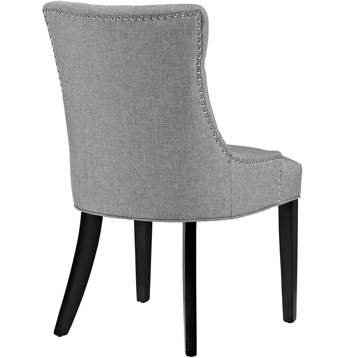 Regent Light Gray Tufted Fabric Dining Chair - Ornate Home