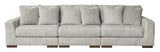 Regent Park Pewter 3pc Sectional Sofa (Online Special Price) - Ornate Home