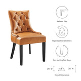 Regent Tan Tufted Vegan Leather Dining Chair - Ornate Home