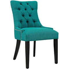 Regent Teal Tufted Fabric Dining Chair - Ornate Home
