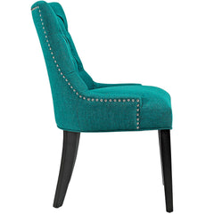 Regent Teal Tufted Fabric Dining Chair - Ornate Home