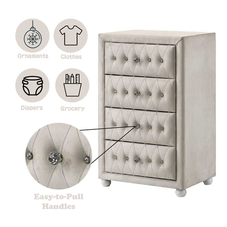 Reggie Beige Chest - Ornate Home