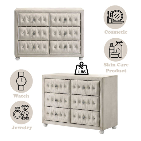 Reggie Beige Dresser - Ornate Home