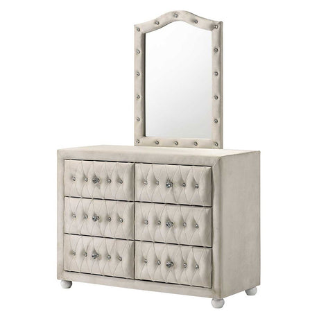 Reggie Beige Mirror - Ornate Home