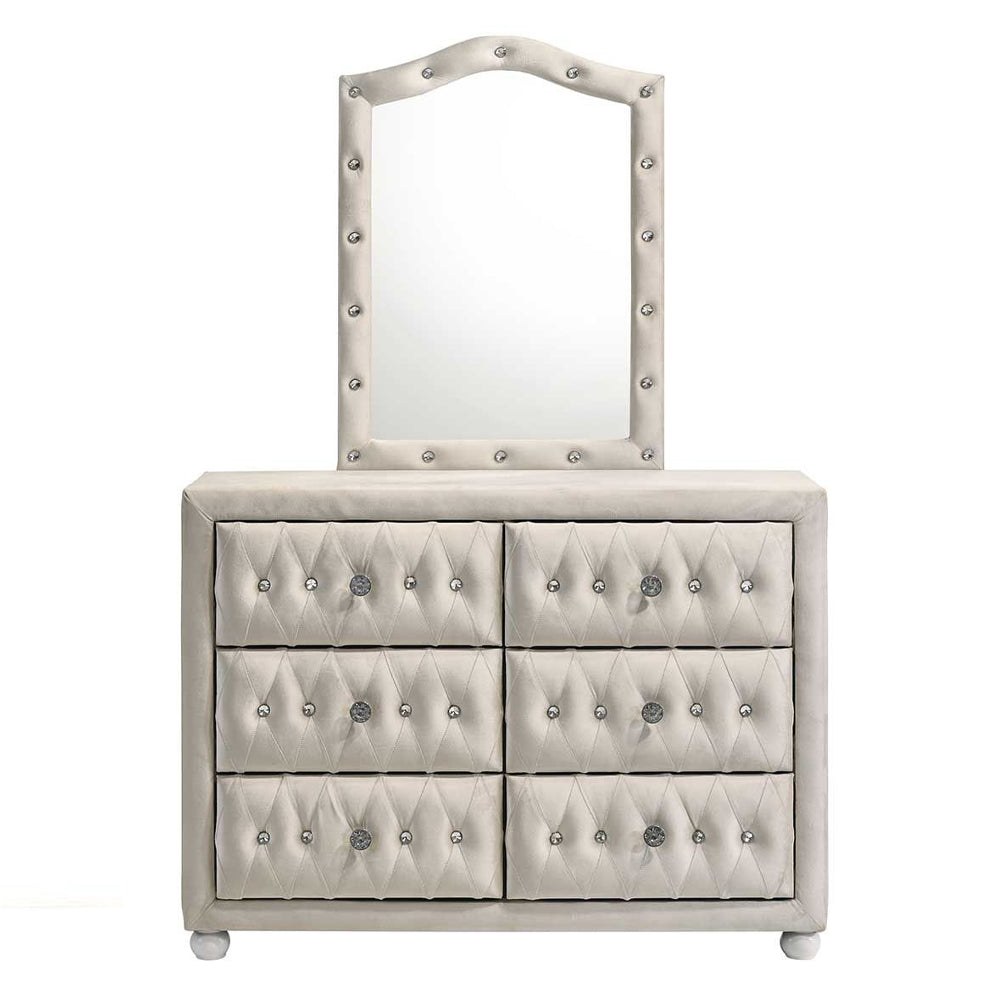 Reggie Beige Mirror - Ornate Home