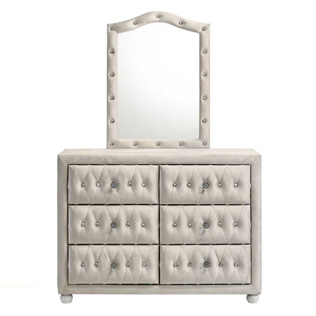 Reggie Beige Mirror - Ornate Home