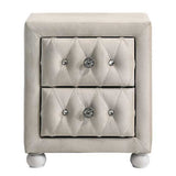 Reggie Beige Nightstand - Ornate Home