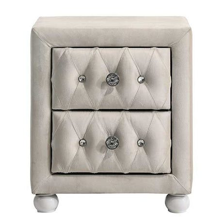 Reggie Beige Nightstand - Ornate Home