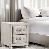 Reggie Beige Nightstand - Ornate Home