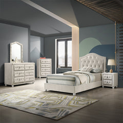 Reggie Beige Nightstand - Ornate Home