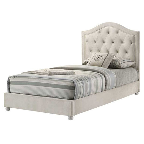 Reggie Beige Twin Bed - Ornate Home