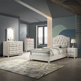 Reggie Beige Twin Bed - Ornate Home