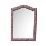 Reggie Pink Fabric Mirror - Ornate Home
